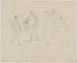 Deux Artistes Celebres de Paris, 1858